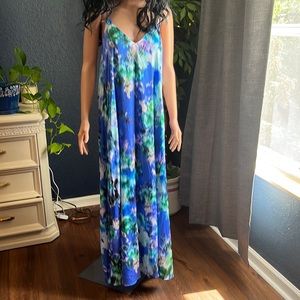Gorgeous, Nicole miller collections, silk maxi dress, XL. Pockets!